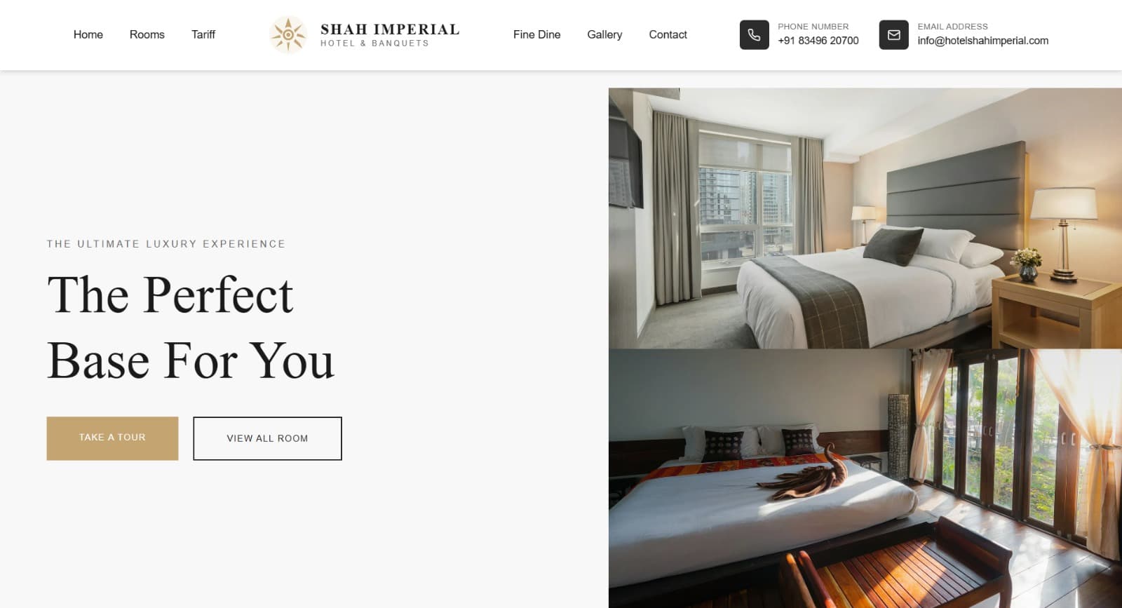 Hotel Website preview